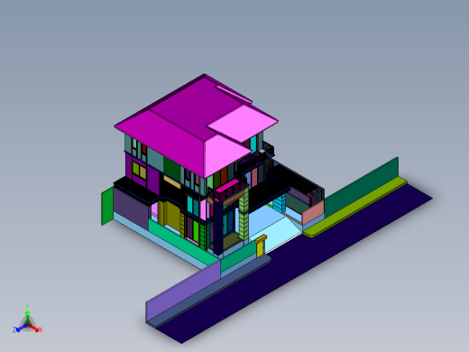 独栋三层现代风别墅