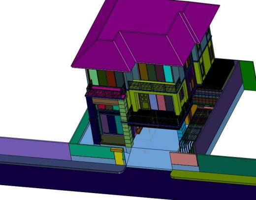 独栋三层现代风别墅缩略图