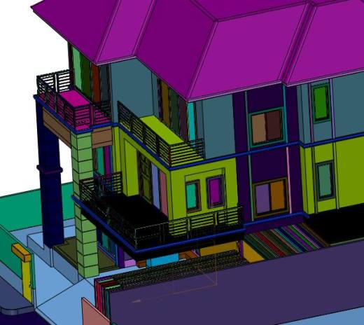 独栋三层现代风别墅缩略图