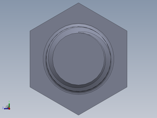 UNC 六角螺栓-Hex Bolt 0.625-11 x 4.SLDPRT右视缩略图