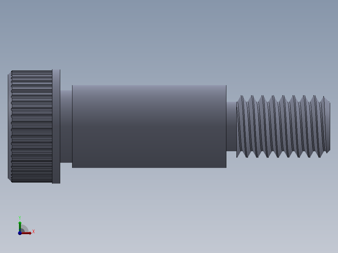 公制SH螺栓选择（DME）-SB DME PM6 x16.SLDPRT前视图