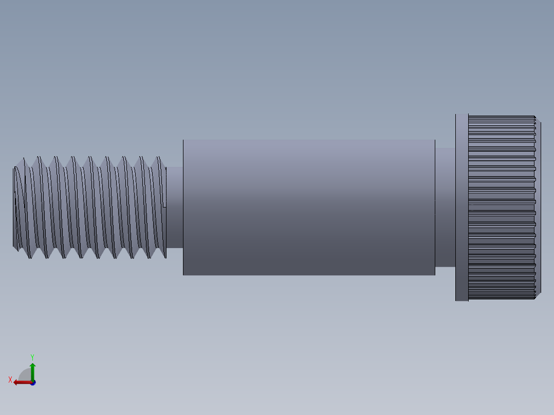 公制SH螺栓选择（DME）-SB DME PM6 x16.SLDPRT后视图