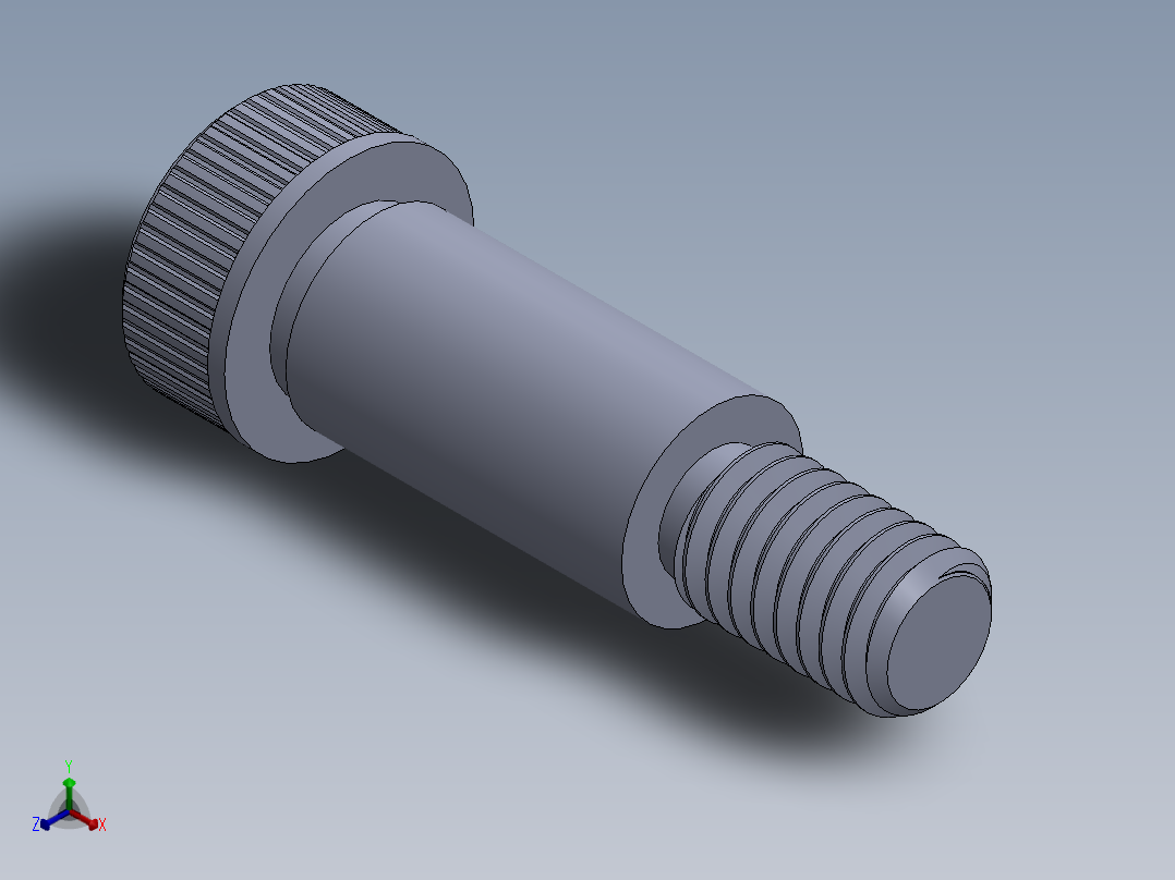 公制SH螺栓选择（DME）-SB DME PM6 x16.SLDPRT正等轴测图