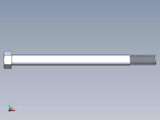 UNC 六角螺栓-Hex Bolt 0.4375-14 x 6前视缩略图