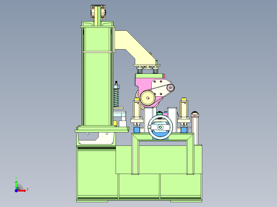 自动裁剪机前视图