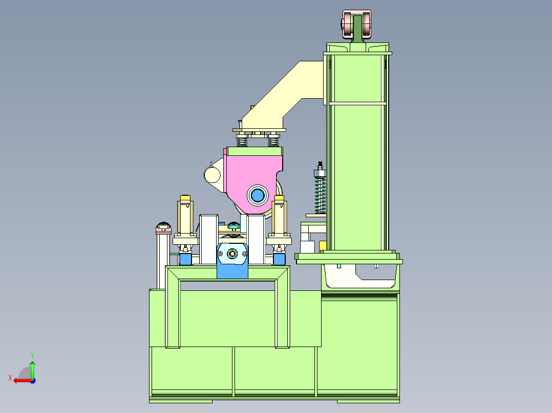 自动裁剪机后视图