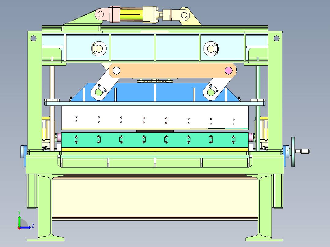自动裁剪机左视图