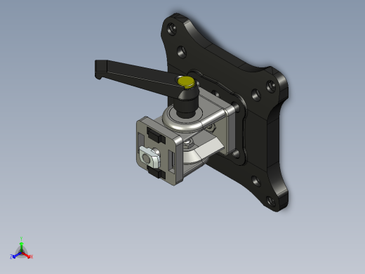 将工业监控器连接到铝型材上的支架系统