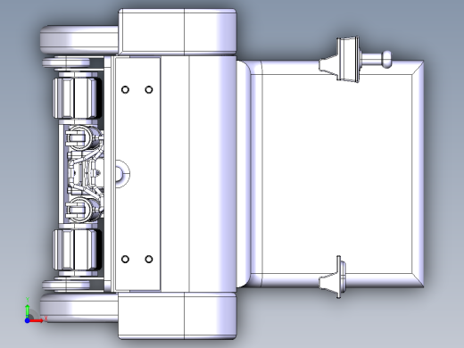 履带式爬楼梯电动轮椅设计-含三维catia图前视缩略图