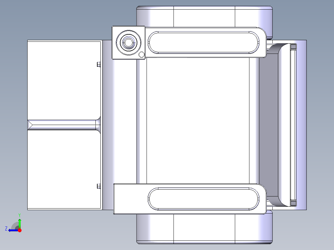 履带式爬楼梯电动轮椅设计-含三维catia图右视图