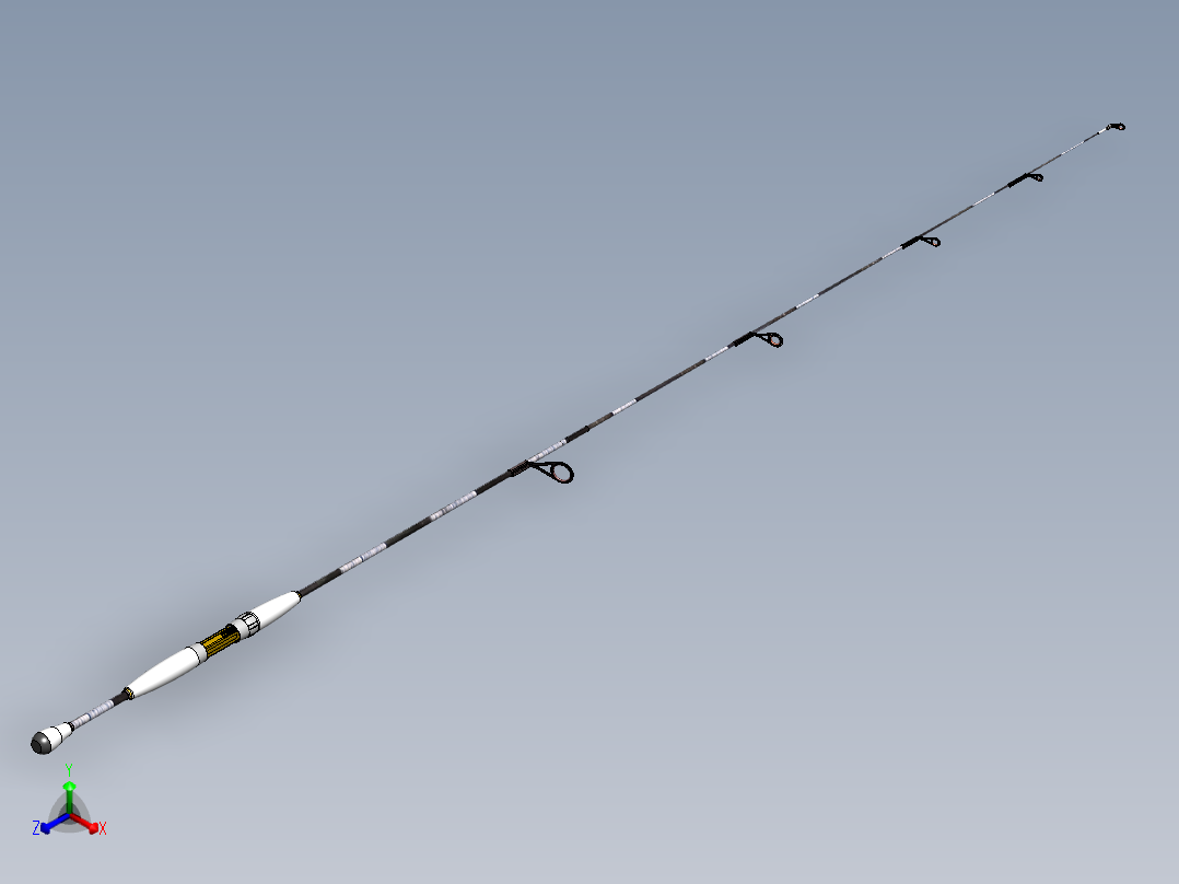 鱼竿12正等轴测图