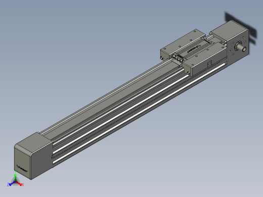 威洛博直线电机模组EB6-L140-S450-光轴正等轴测缩略图