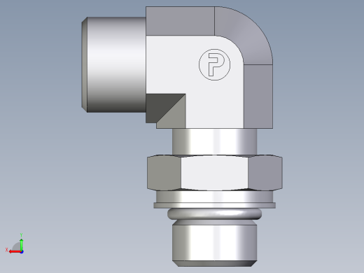 卡套式工业通用硬管接头EO_Adjustable_Locknut_elbow_WEE10SMOROMDCF后视缩略图