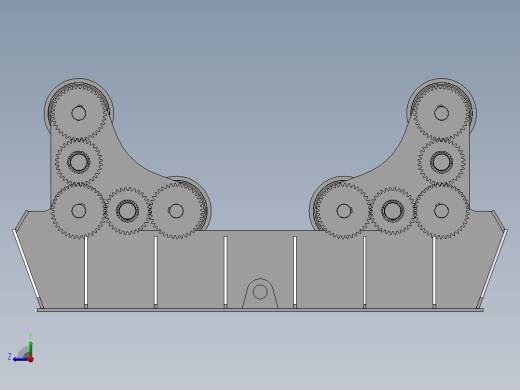 压力容器旋转器结构右视缩略图
