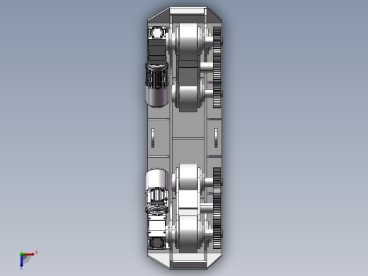 压力容器旋转器结构俯视缩略图