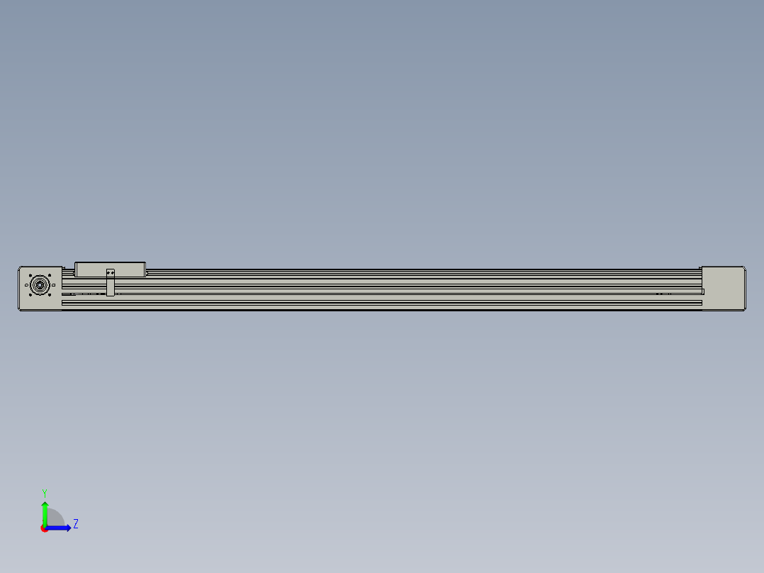 威洛博直线电机模组EB6-L140-S1000-光轴左视图