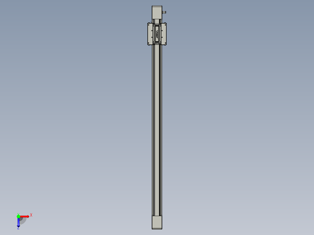 威洛博直线电机模组EB6-L140-S1000-光轴俯视图