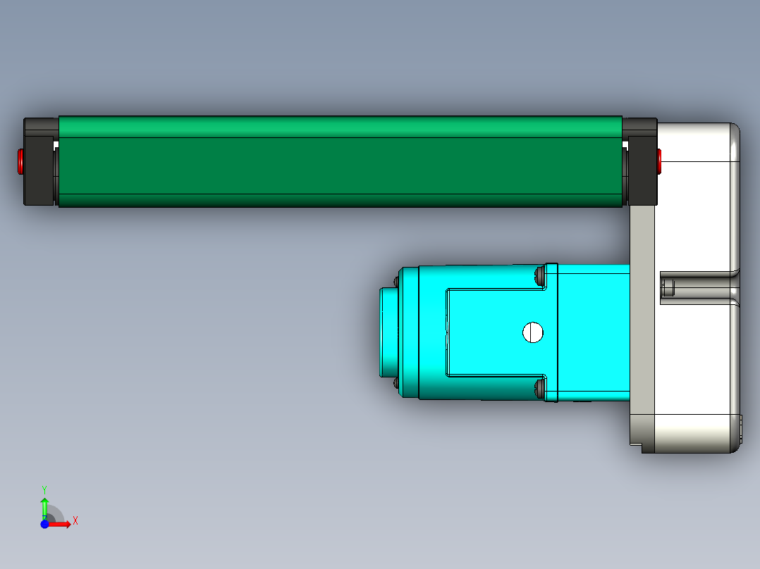 LE-XC4040-刀口输送右边驱动轻载皮带线-负载40kg前视图