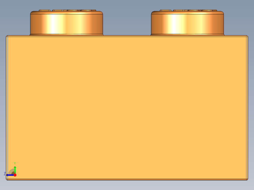 乐高套装 4421基本积木-4153826 - 3002 Bright Orange Brick 2 x 3.STEP右视图