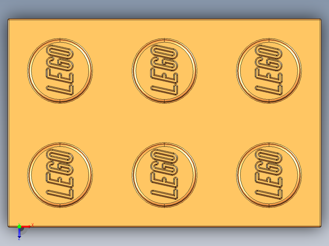 乐高套装 4421基本积木-4153826 - 3002 Bright Orange Brick 2 x 3.STEP俯视图