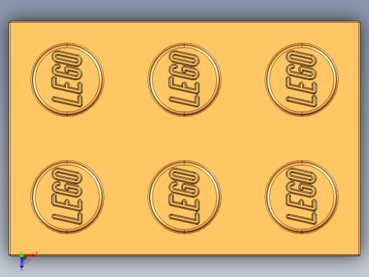 乐高套装 4421基本积木-4153826 - 3002 Bright Orange Brick 2 x 3.STEP俯视缩略图