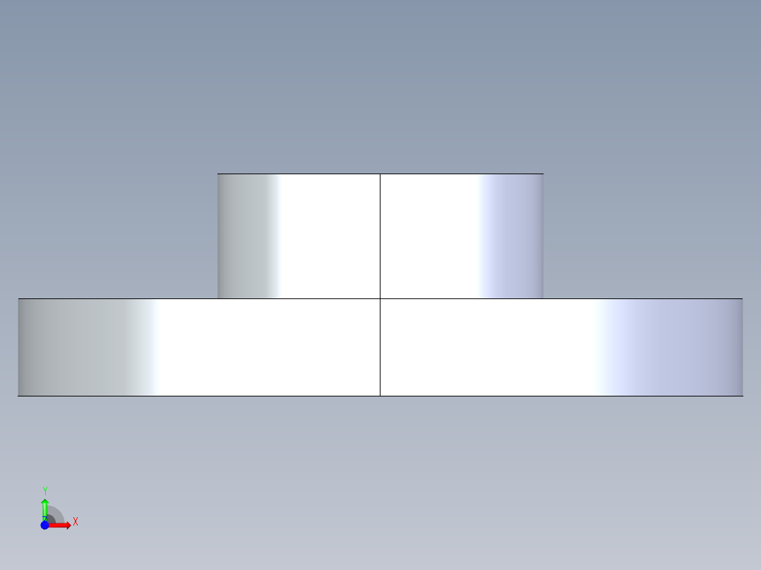 CPVC管件23-Sch80_Flange One-Piece_SOC_9851-012_1.25in前视图