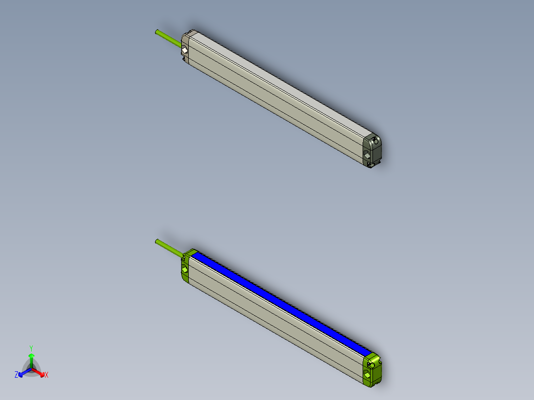安全_区域传感器H2TLS1020_3D正等轴测图