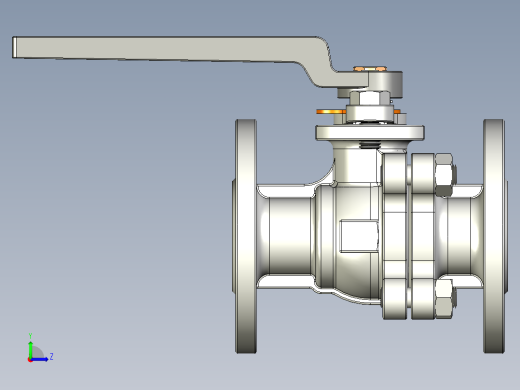 管道手动球阀-水管开关阀-手动阀门User Library-MD52C150DN25-2左视缩略图