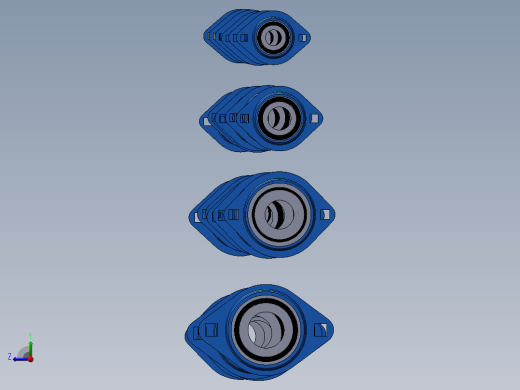 24种SAPFL200带座轴承集合大全右视缩略图