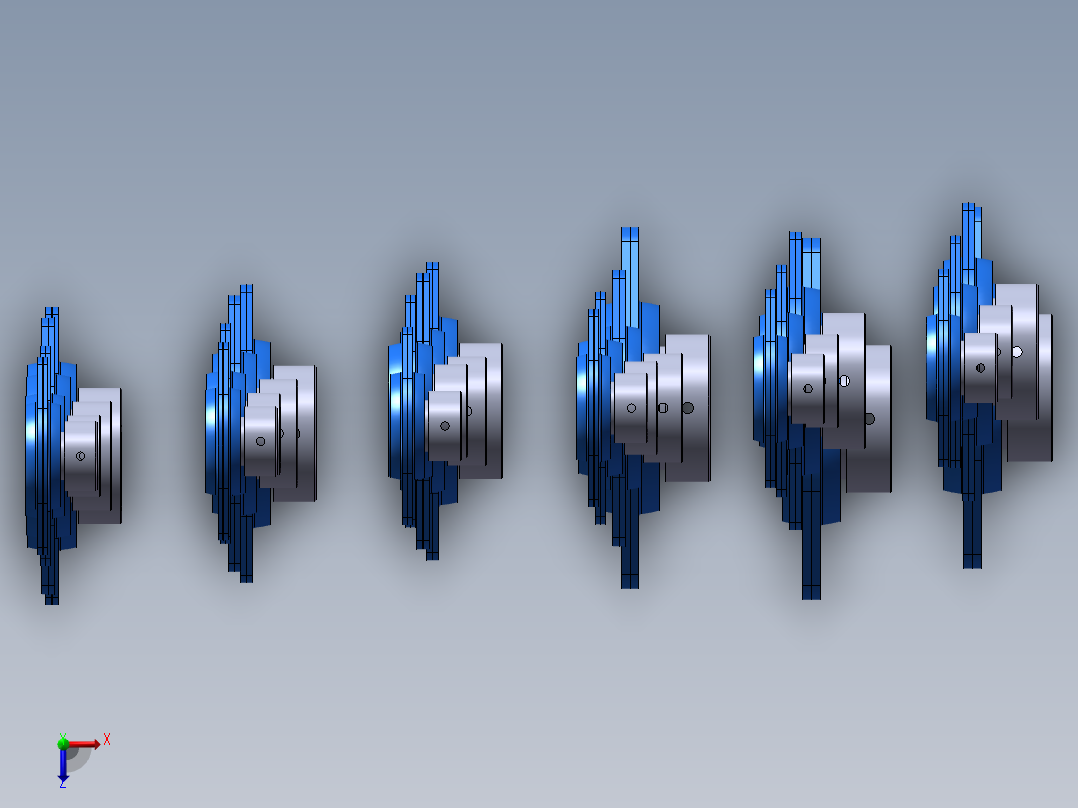 24种SAPFL200带座轴承集合大全俯视图