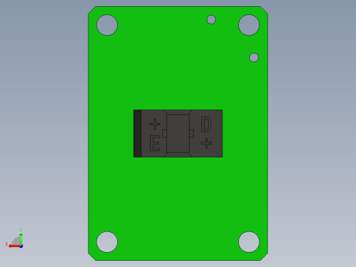 带有光传感器和检测电路的印刷电路板后视缩略图