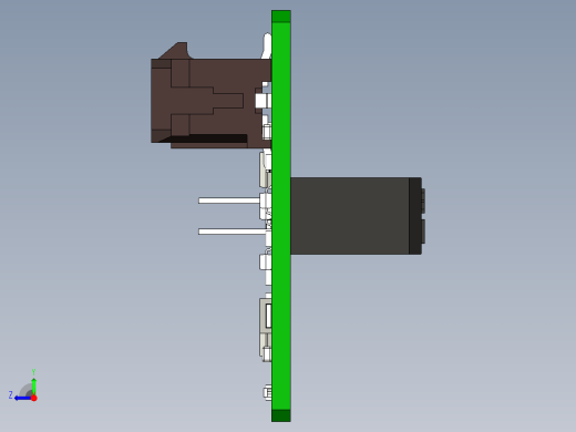 带有光传感器和检测电路的印刷电路板右视缩略图
