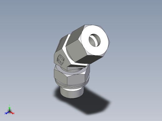 卡套式工业通用硬管接头EO_Adjustable_locknut_45_deg_elbow_VEE08SMCF