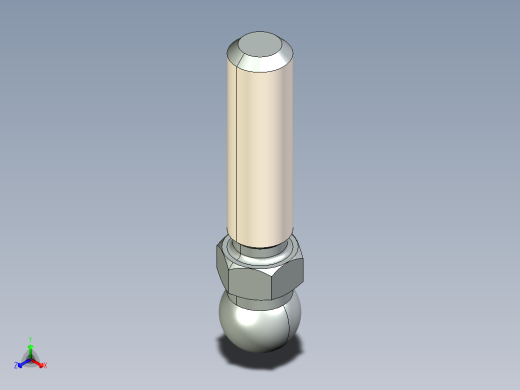 型材-KJN M12X45 THREADED ROD 098DM12045M正等轴测缩略图