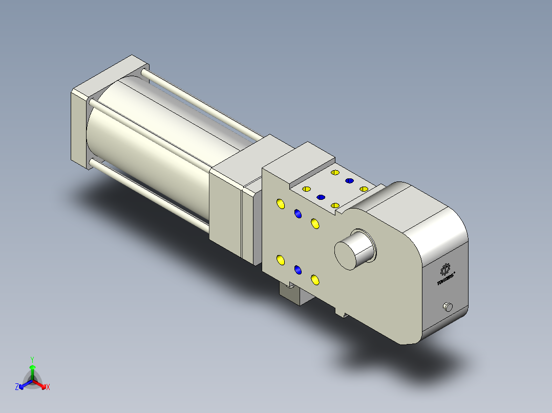 德克斯TUNKERS气缸数模KS_100_2_A00_T08_135GRAD主视图