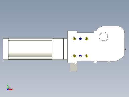 德克斯TUNKERS气缸数模KS_100_2_A00_T08_135GRAD前视缩略图