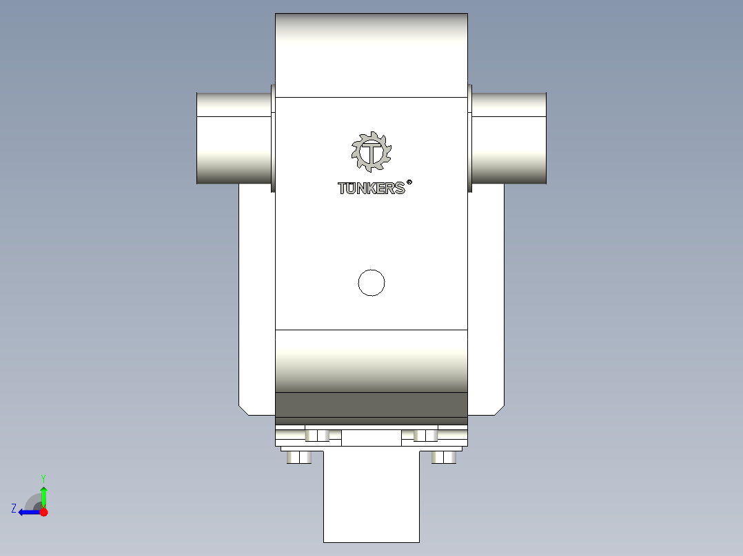德克斯TUNKERS气缸数模KS_100_2_A00_T08_135GRAD右视图