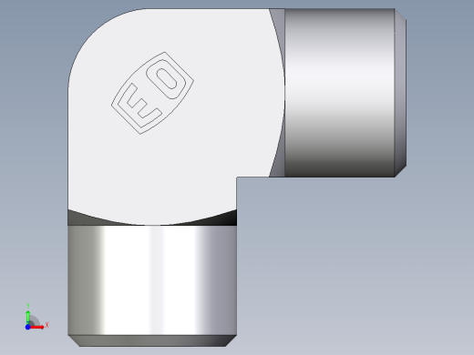 卡套式工业通用硬管接头EO_Union_elbow_W08LCFX前视缩略图