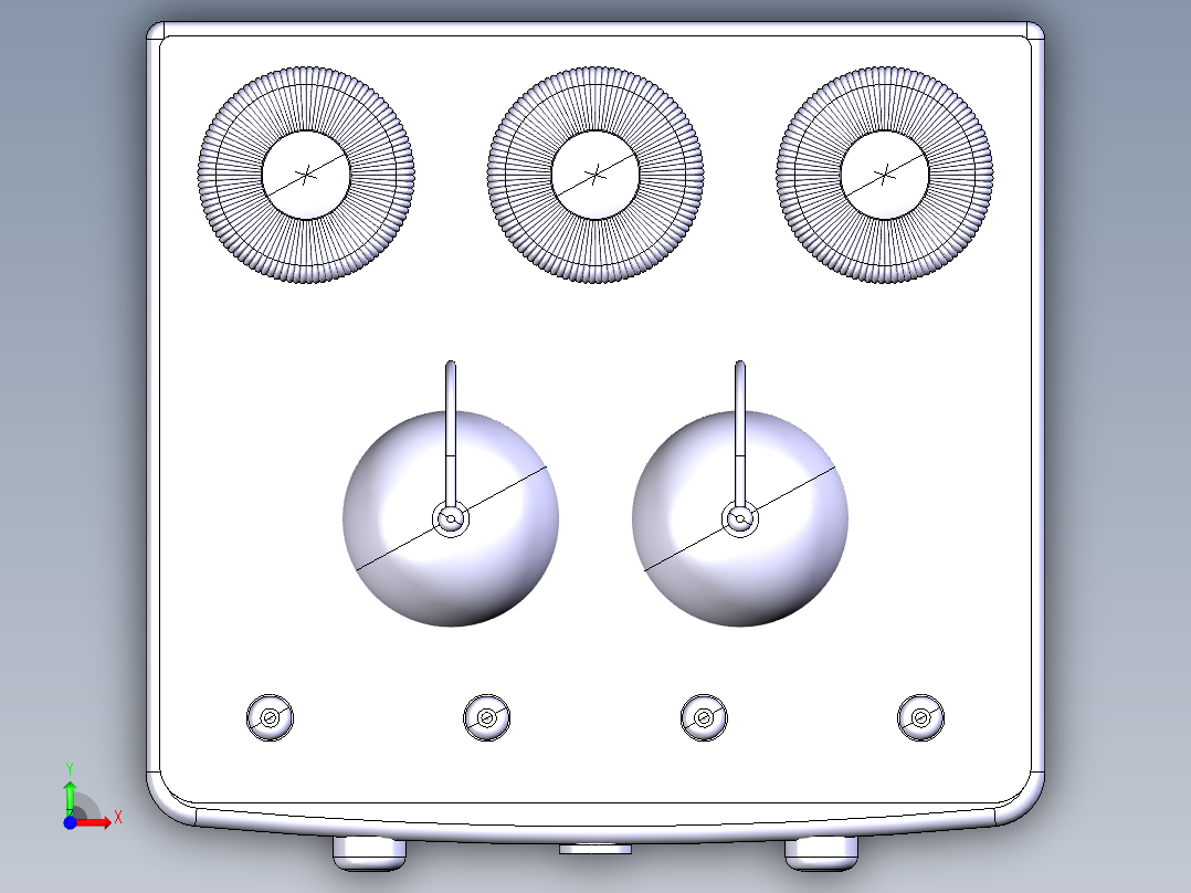 功率放大器21前视图