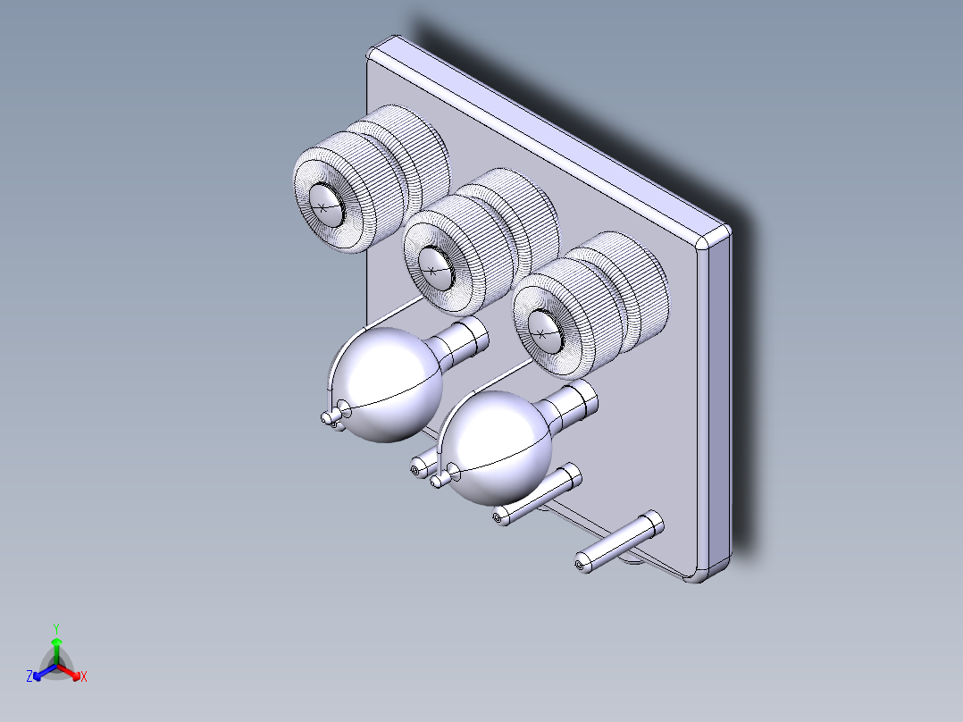 功率放大器21正等轴测图