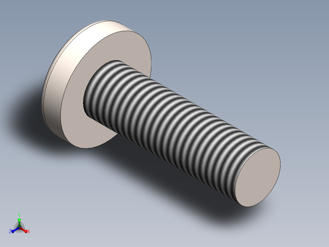 螺丝 M6 十字盘头-M6x20 Screw head.SLDPRT