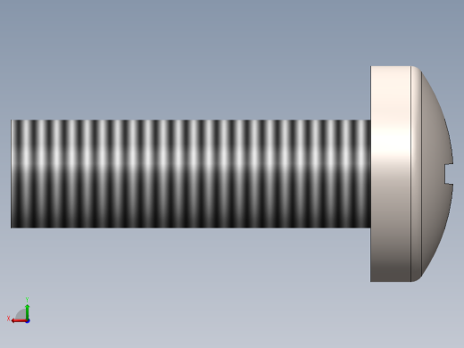 螺丝 M6 十字盘头-M6x20 Screw head.SLDPRT后视缩略图