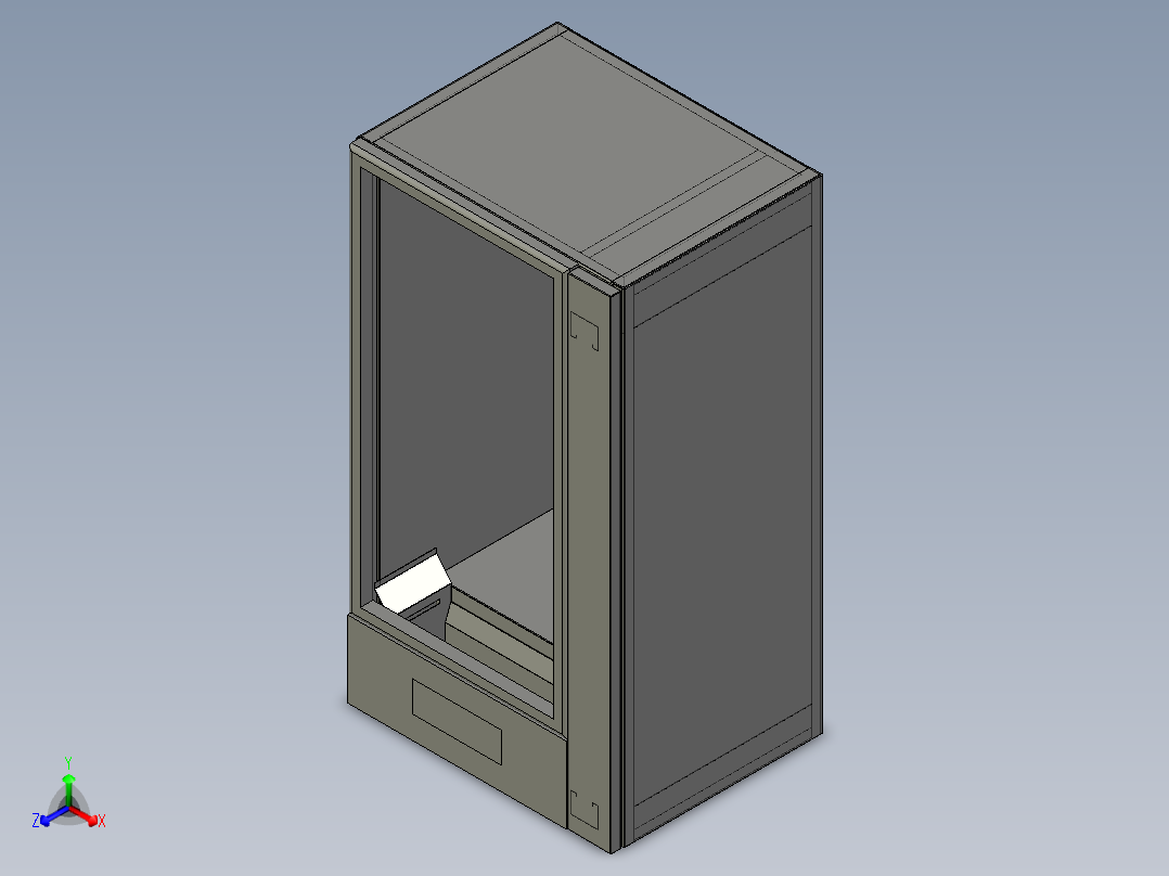 自动贩卖机 (2)正等轴测图