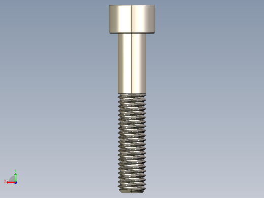 Screw_DIN_912_M8x45_A2.STEP公制内六角螺钉后视缩略图