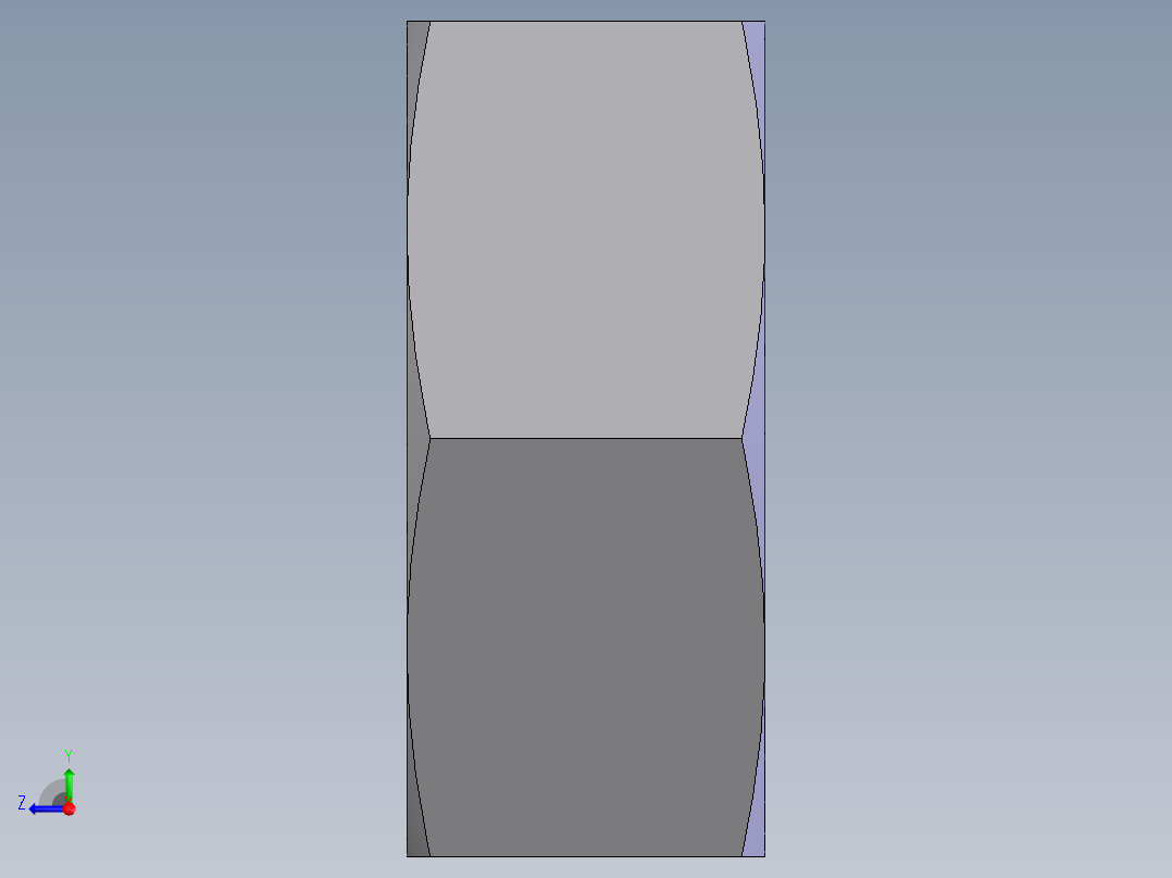 细牙I型六角薄螺母  M8×1.25右视图