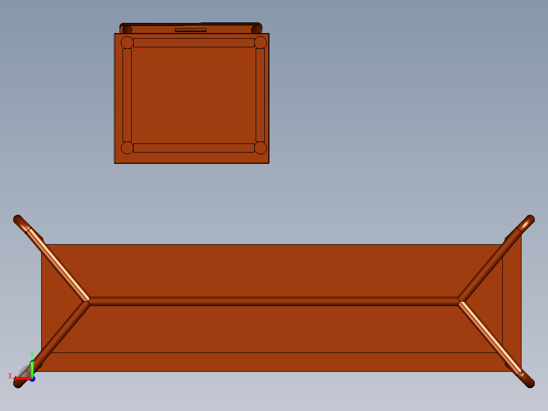 新式桌椅套后视图