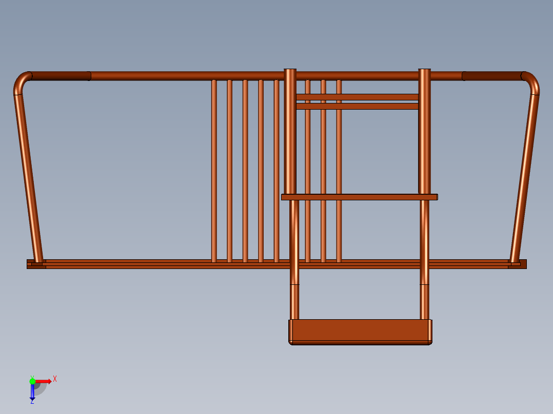 新式桌椅套俯视图