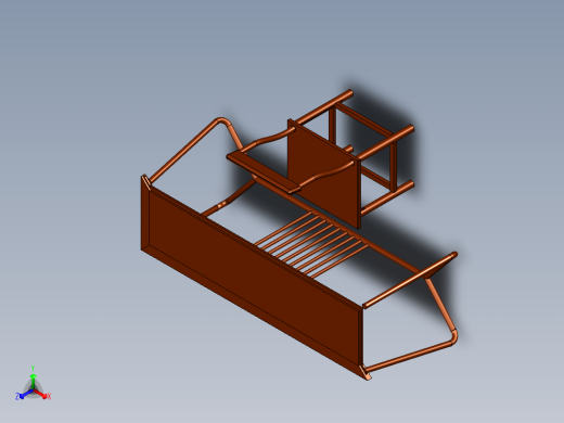 新式桌椅套正等轴测缩略图