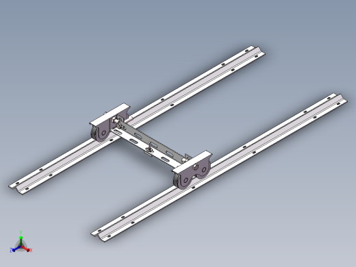 V型轨道车正等轴测缩略图