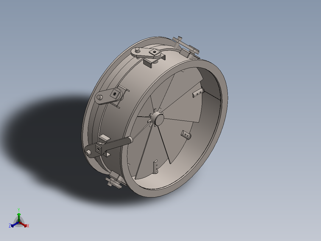 离心风机进水阀